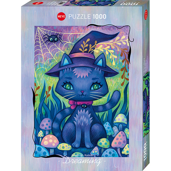 Dreaming - Witch Cat by Jeremiah Ketner, 1000 Piece Puzzle