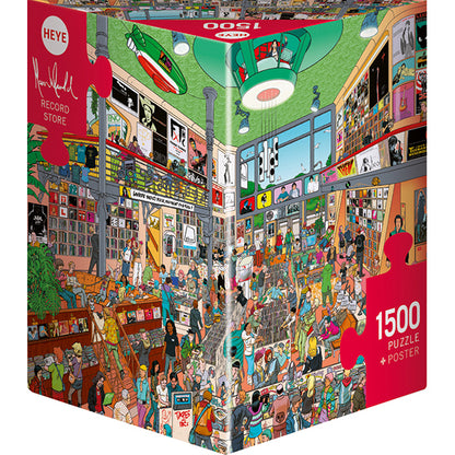 Record Store by Marc Herold, 1500 Piece Puzzle