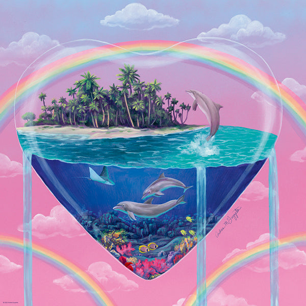 Tiny Worlds - The Dolphins by Andrea Guzzetta, 1000 Piece Puzzle