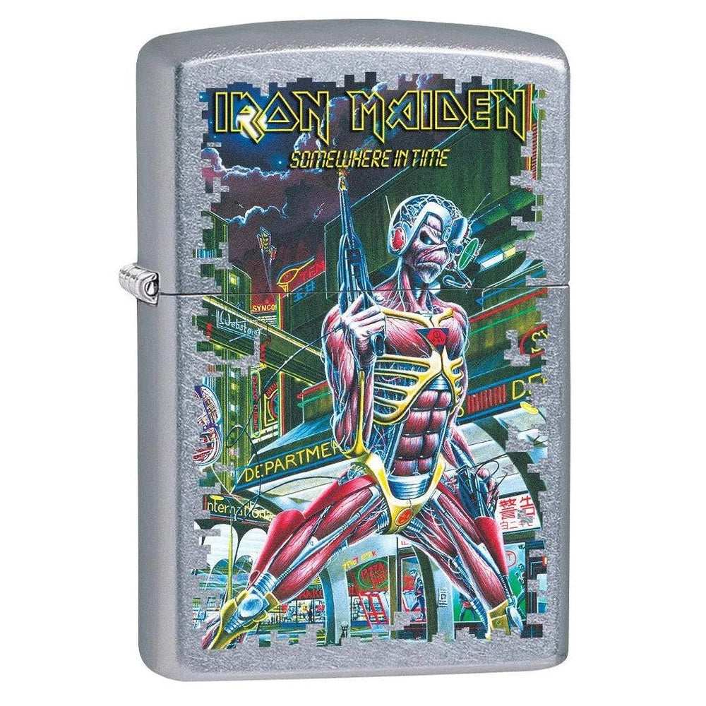 Zippo Lighter: Iron Maiden, Somewhere in Time - Street Chrome