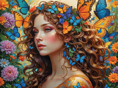 The Enchanted Garden Muse by Iris Sage, 1000 Piece Puzzle