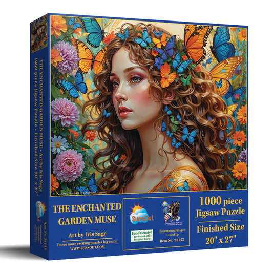 The Enchanted Garden Muse by Iris Sage, 1000 Piece Puzzle