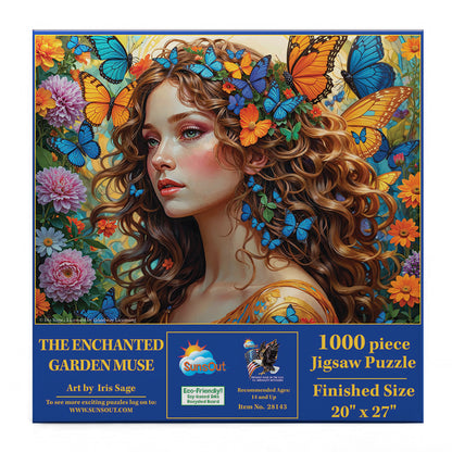 The Enchanted Garden Muse by Iris Sage, 1000 Piece Puzzle