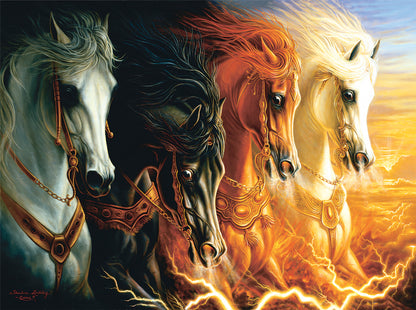 Four Horses of the Apocalypse by Sharlene Lindskog-Osorio, 1000 Piece Puzzle