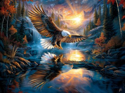 Sunrise Reflections by John Stewart, 1000 Piece Puzzle