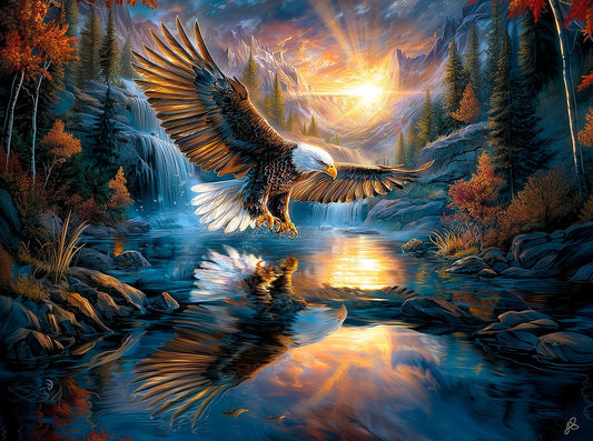 Sunrise Reflections by John Stewart, 1000 Piece Puzzle