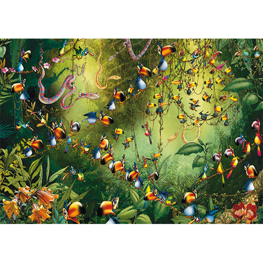 Jungle Birds by Francois Ruyer, 1000 Piece Puzzle