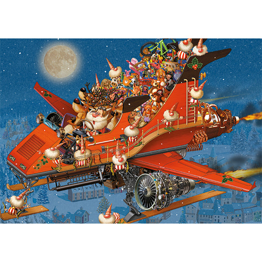 Christmas Jet by Francois Ruyer, 1000 Piece Puzzle