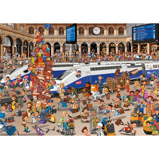 Railway Station by Francois Ruyer, 1000 Piece Puzzle
