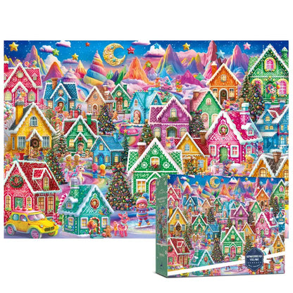Gingerbread Village Holiday, 1000 Piece Puzzle