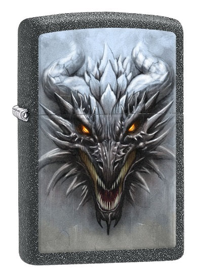 Zippo Lighter: Dragon Staring at You - Iron Stone
