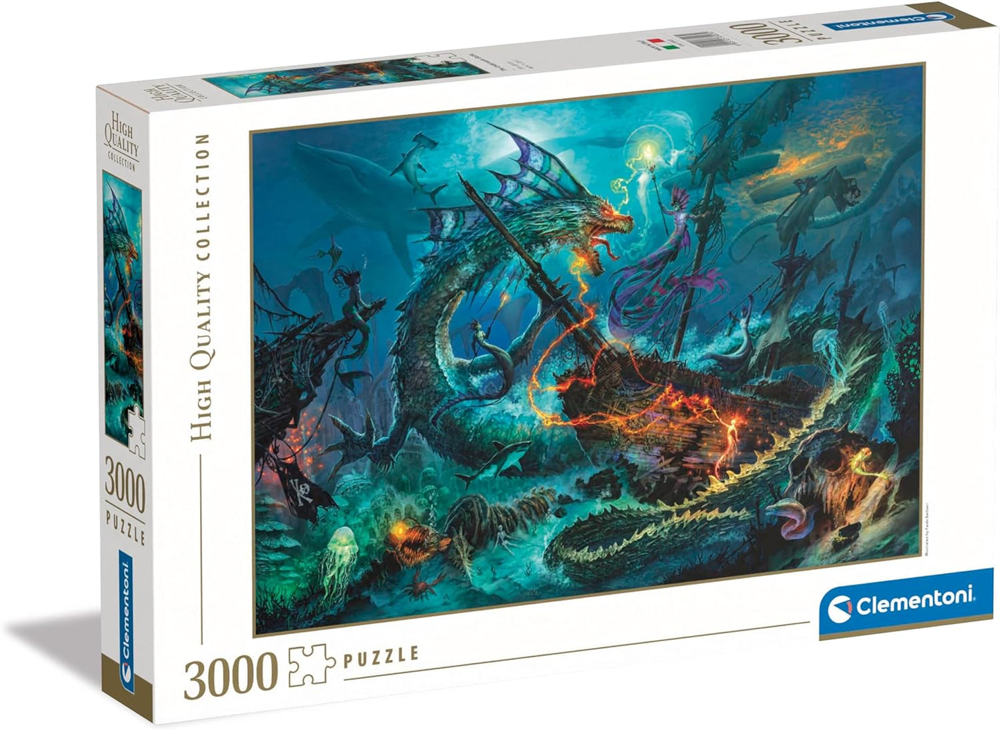 The Underwater Battle by Paolo Barbieri, 3000 Piece puzzle