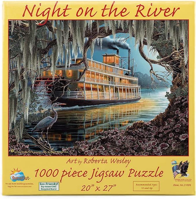 Night on the River by Roberta Wesley, 1000 Piece Puzzle