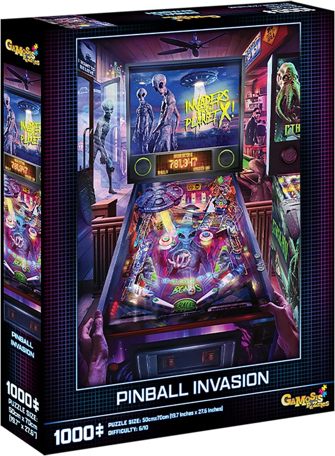 Pinball Invasion by Rachid Lotf, 1000 Piece Puzzle