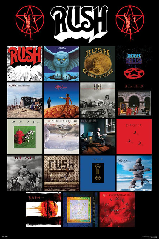 Rush Album Covers, Poster