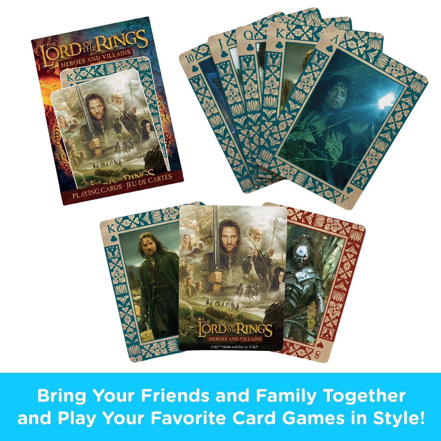 Lord of the Rings – Heroes and Villains Playing Cards