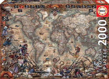 Pirates Map by Rajko Zigic 2000 Piece Puzzle