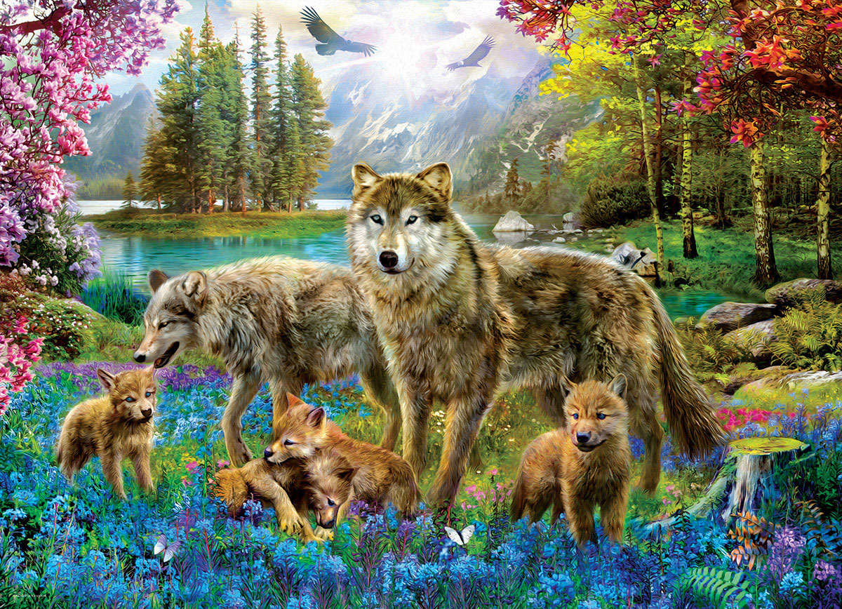 Wolf Lake Fantasy by Jan Patrik, 500 Piece Puzzle
