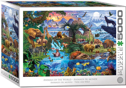 Animals of the World by Steve Crisp, 5000 Piece Puzzle