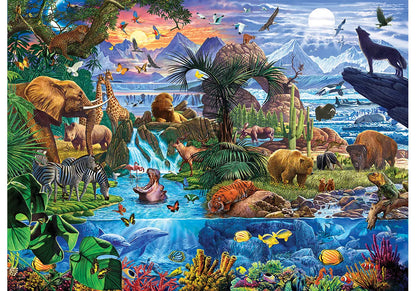 Animals of the World by Steve Crisp, 5000 Piece Puzzle
