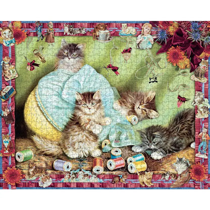 Victoriana Cats by Cynthia Hart , 1000 Piece Puzzle