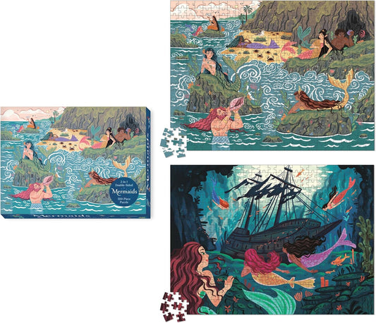 Mermaids by Katie Benezra, 500 Piece Double Sided Puzzle