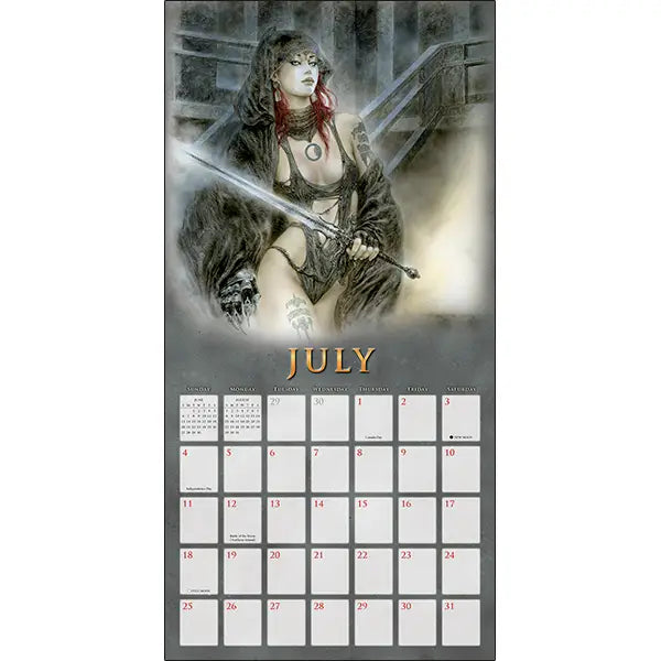 The Fantasy Art of Royo, 2027 Wall Calendar