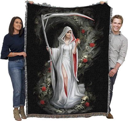 Life Blood  by Anne Stokes, Tapestry Throw Woven from Cotton