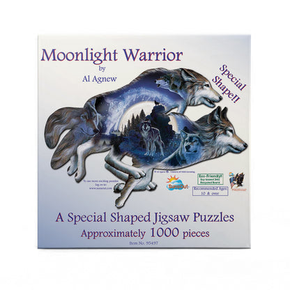 Moonlight Warrior by Al Agnew, 1000 Piece Shaped Puzzle