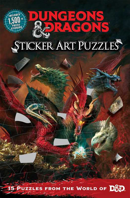 Dungeons & Dragons Sticker Art Puzzles by Steve Behling, Sticker Puzzle Book