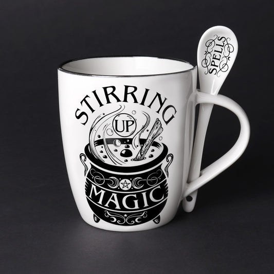 Stirring Up Magic Mug & Spoon Set by Alchemy