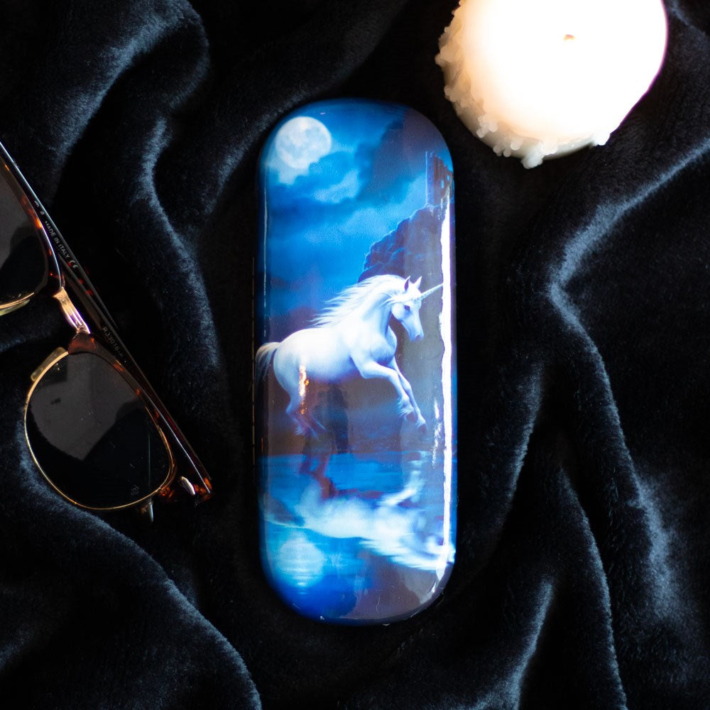 Moonlight Unicorn by Anne Stokes, Glasses Case