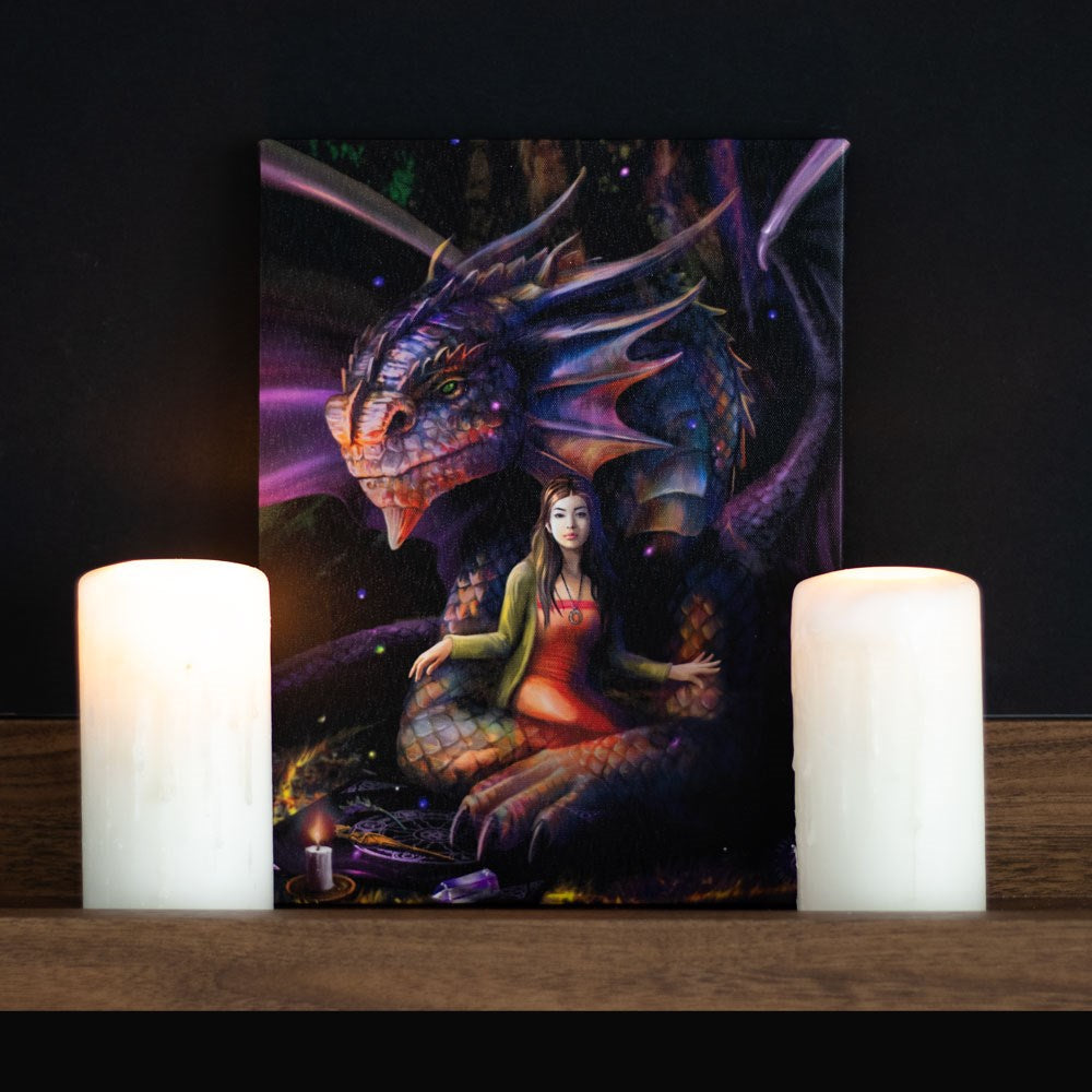 Spirit Dragon af Anne Stokes, lærredstryk
