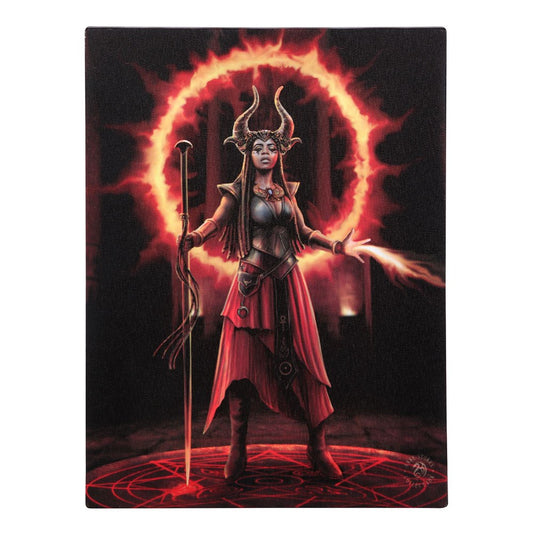 Fire Elemental Sorceress af Anne Stokes, lærredstryk