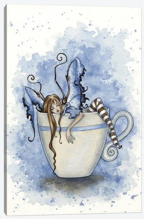 I Need Coffee af Amy Brown, lærredstryk