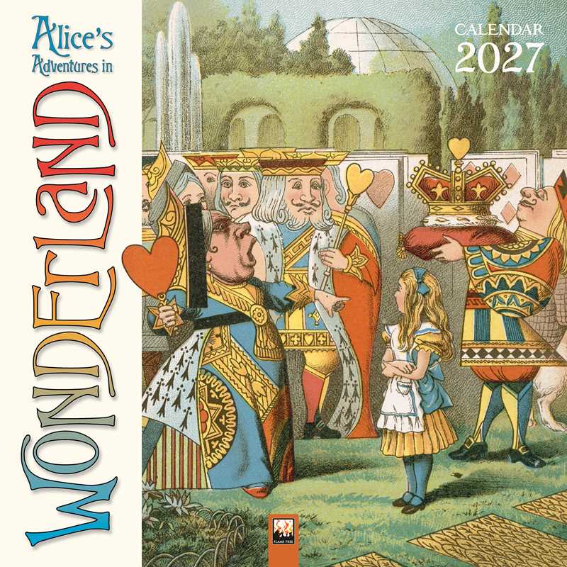 Alice's Adventures in Wonderland Wall Calendar 2027