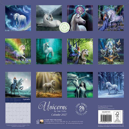 Unicorns By Anne Stokes Wall Calendar 2027