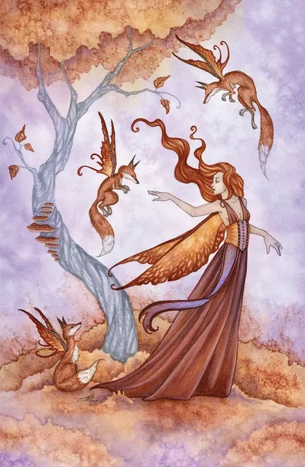 Autumn Companions by Amy Brown, Print