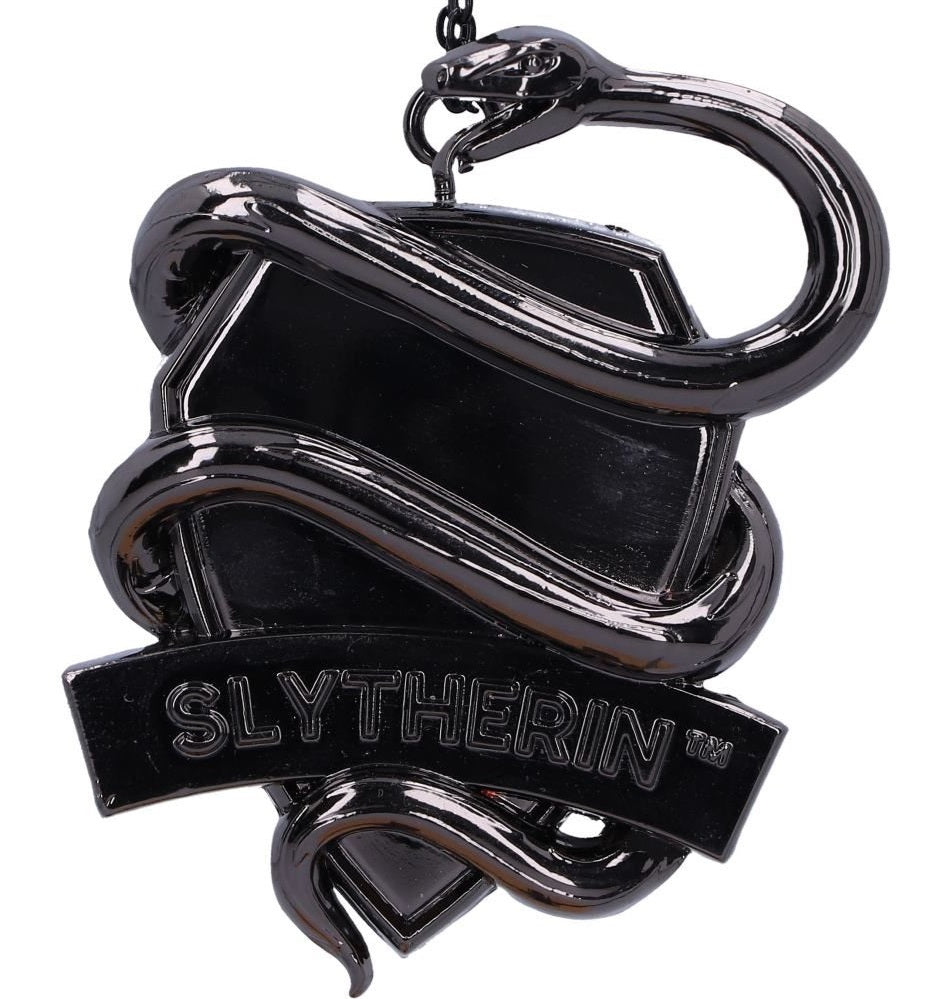 Harry Potter Slytherin Crest Silver Weighted Hanging Ornament 6.3cm