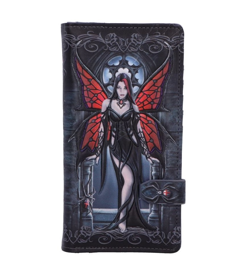 Aracnafaria Embossed Purse by Anne Stokes