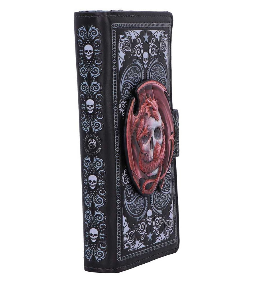 Skull Embrace Embossed Purse by Anne Stokes
