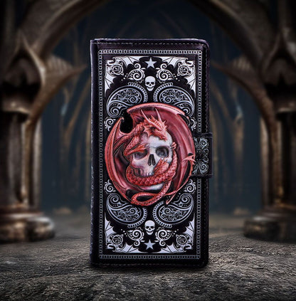 Skull Embrace Embossed Purse by Anne Stokes