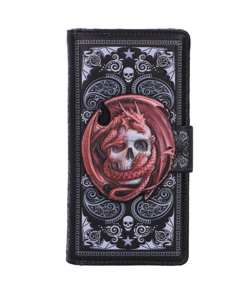 Skull Embrace Embossed Purse by Anne Stokes