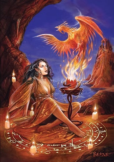 Phoenix Rising by Briar Greeting Card