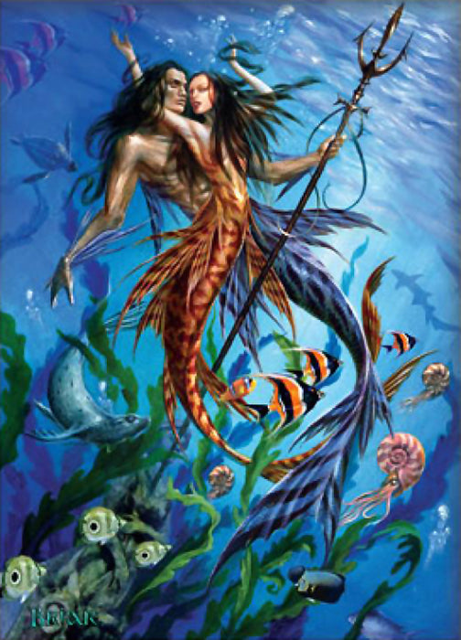 Mer Floeth Mer Folk by Briar, Greeting Card