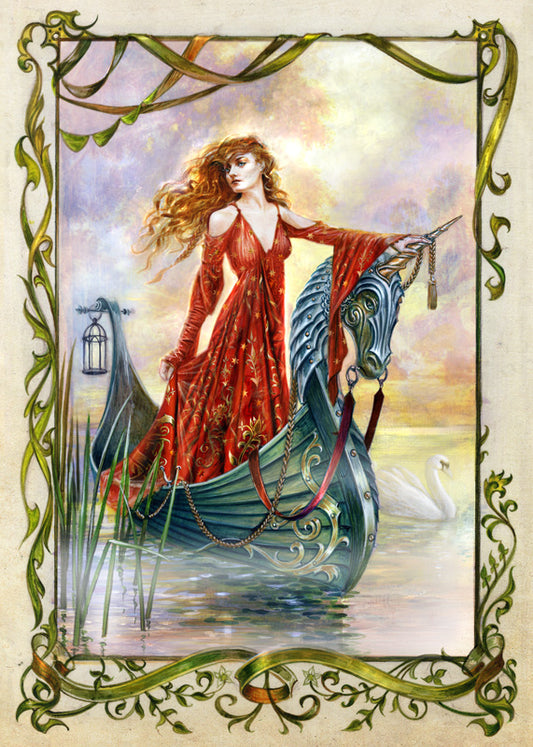 Lady of the Mists by Briar, Greeting Card