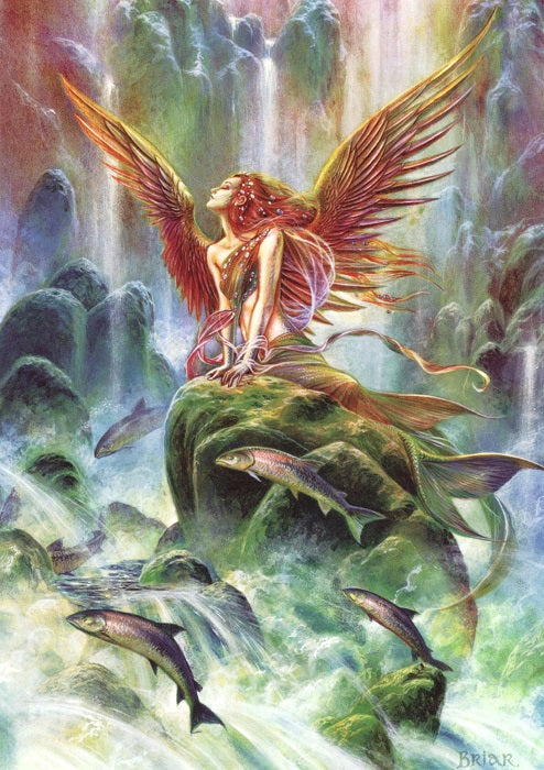 Angel Of Water by Briar Greeting Card