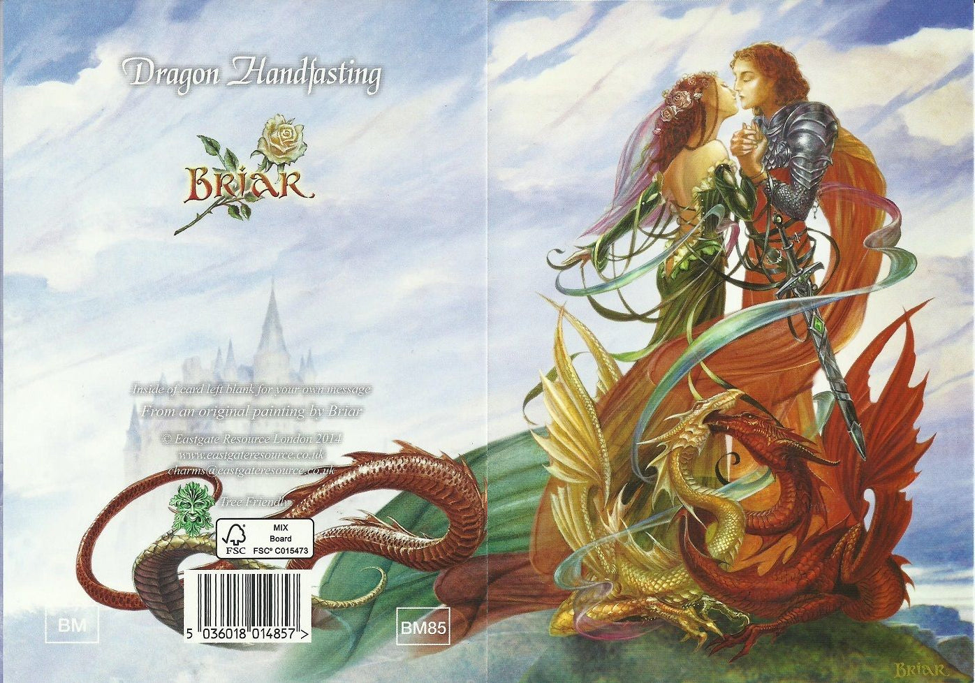 Dragon Handfasting by Briar, Greeting Card