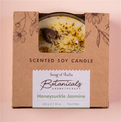 BOTANICAL CANDLE - HONEYSUCKLE JASMINE