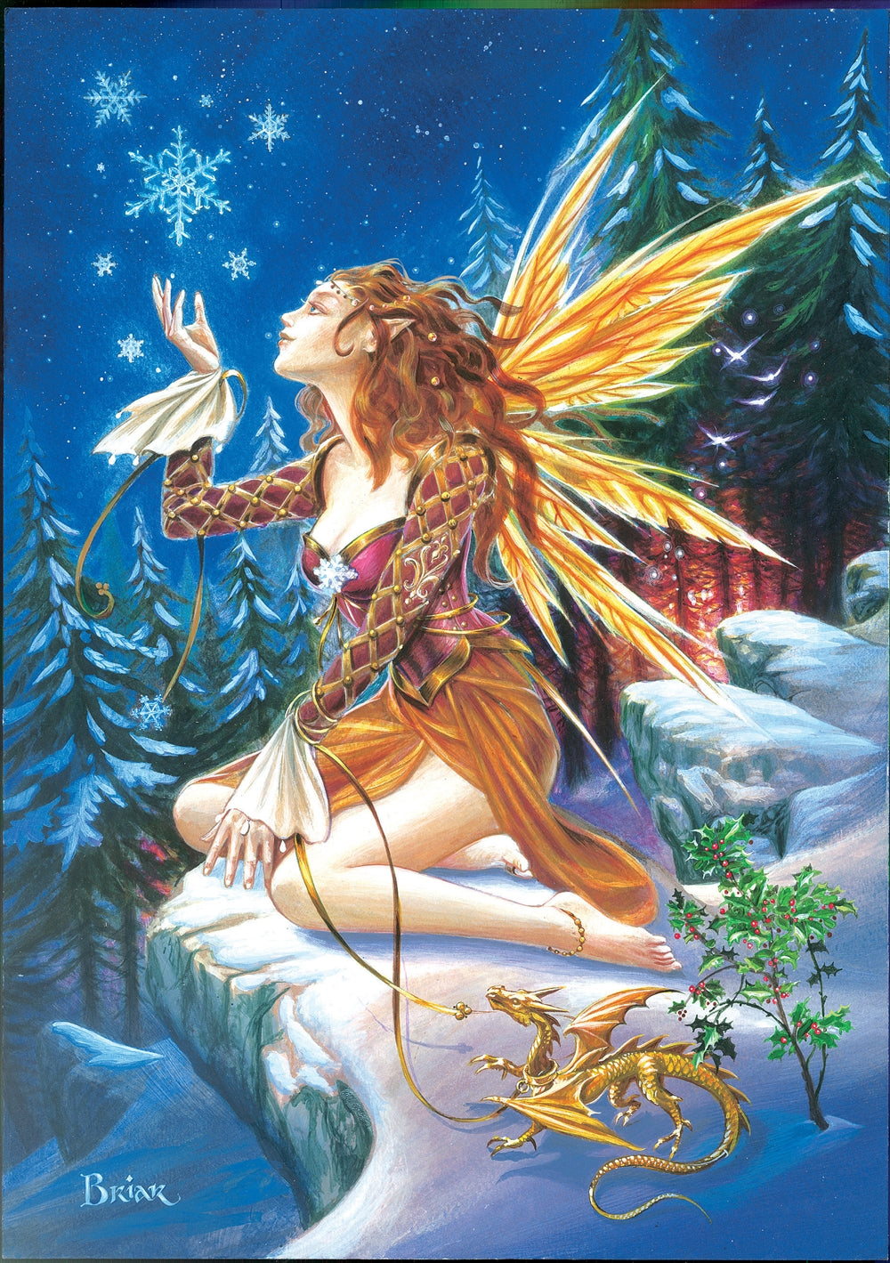 Yule Faery by Briar, Greeting Card